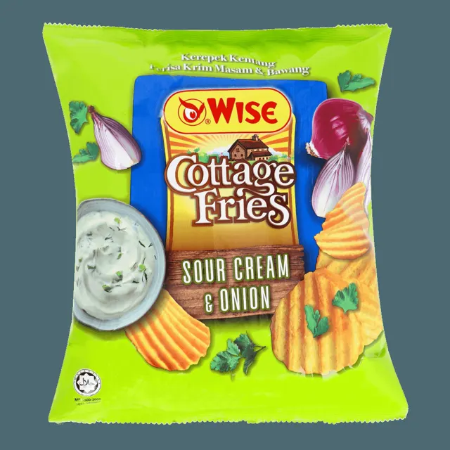 Wise Cottage Fries Potato Chips Sour Cream & Onion 60g