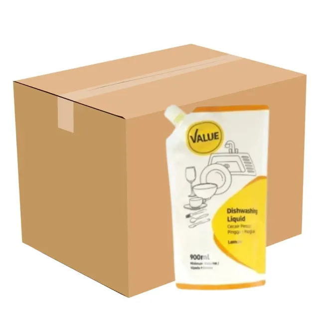 Cp12_value Dish Wash 900ml Refill Lemon