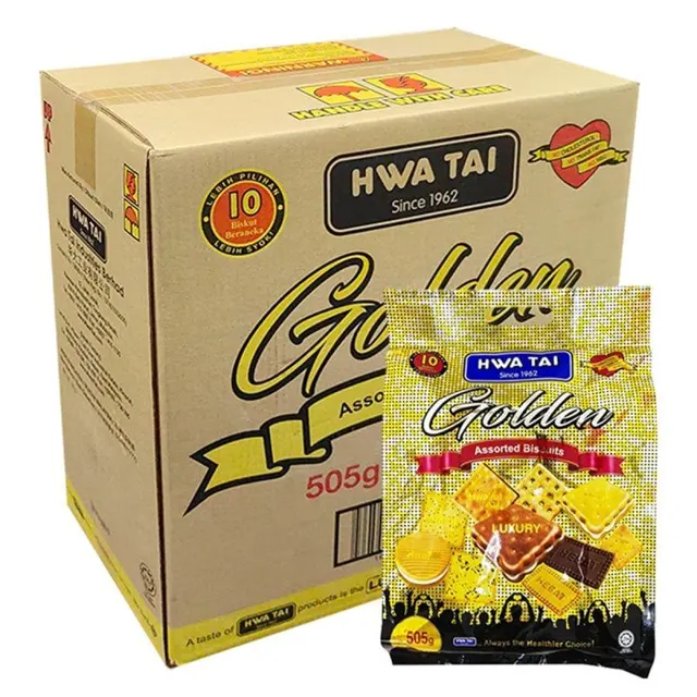 Hwa Tai Golden Assorted Biscuits 505g