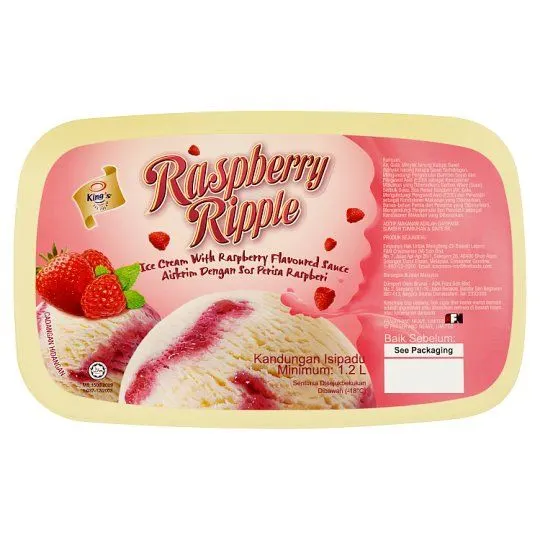 Kings Regular Raspbrry Ripple I/crm 1.2L