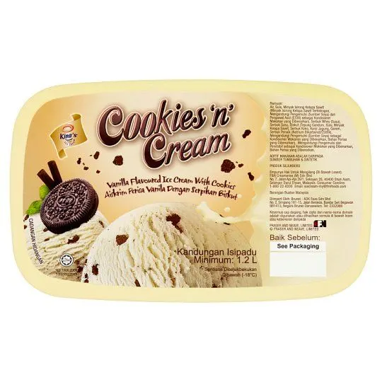 Kings Regular Cookies/cream I.crm 1.2L