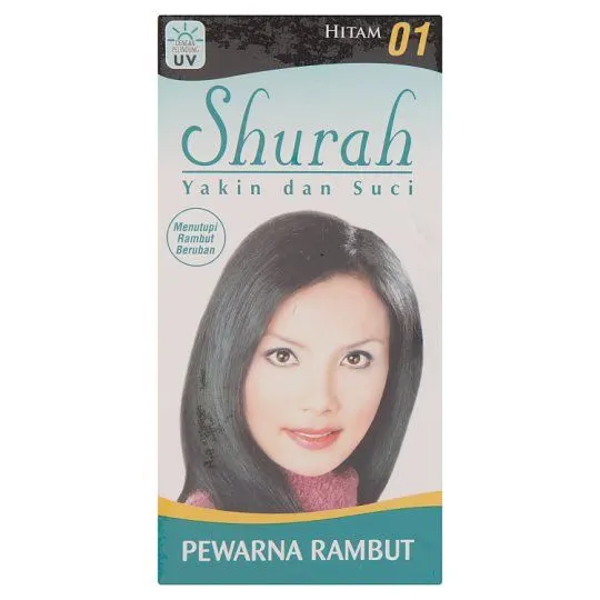 Shurah Hair Color 01 Hitam 40g