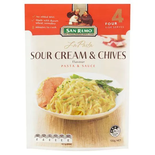 San Remo La Pasta Sour Cream+chives 120g