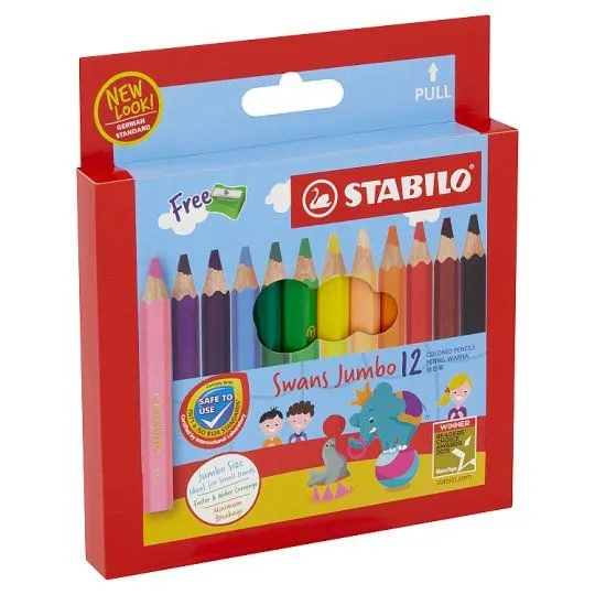 Stabilo Swans Jumbo Col Pcl 12S 1873j