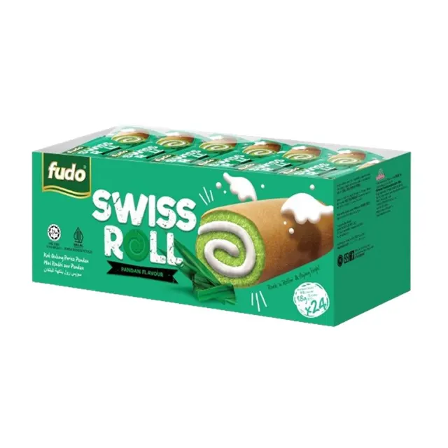 Fudo Swiss Roll Pandan 18gx24