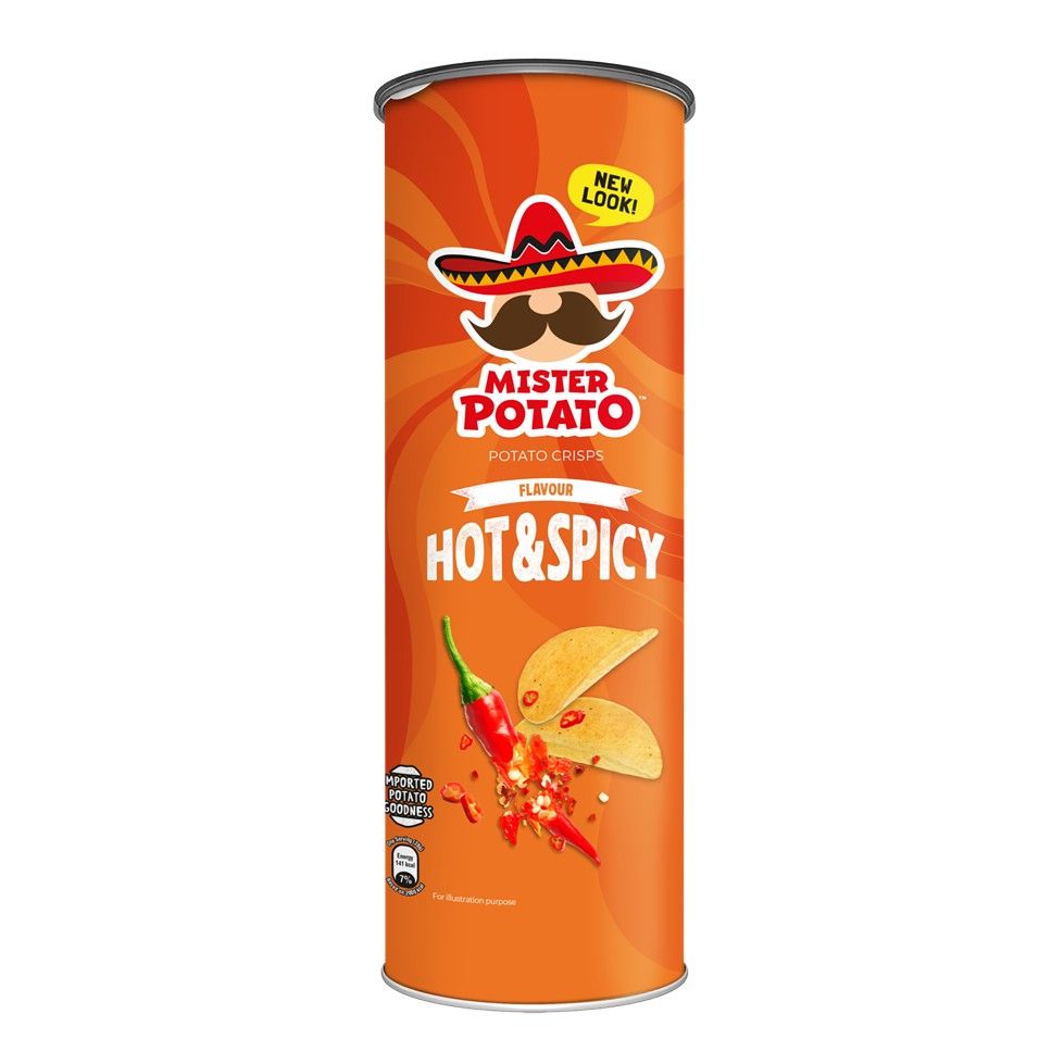 Mister Potato Hot+spicy Crisp 125g
