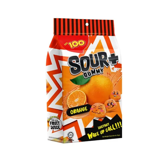 Lot 100 Sour Plus Orange 95g