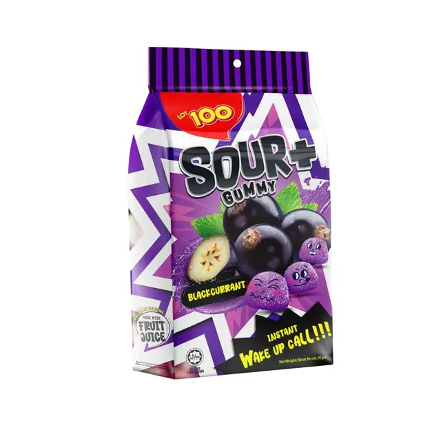 Lot 100 Sour Plus Bcurrant 95g