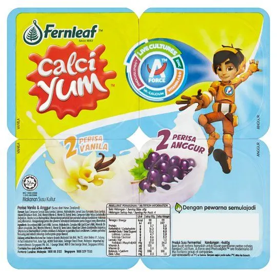 Fernleaf Calci Yum Mango and Strawberry 60g x 4