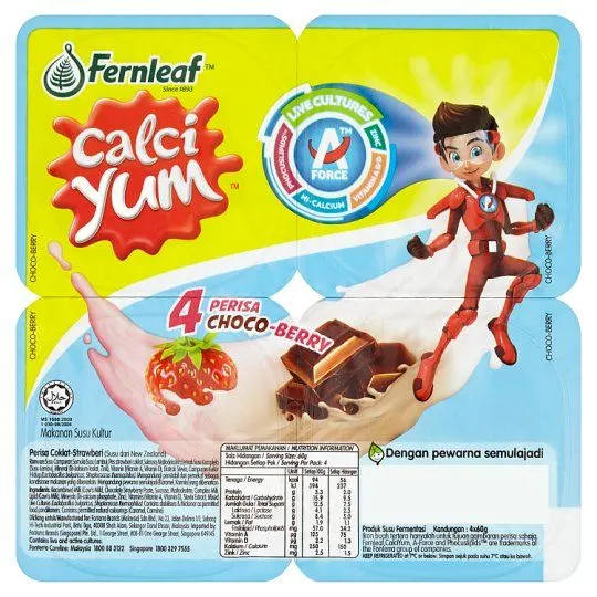 Fernleaf Calciyum Cmf Choco Berry 4×60g