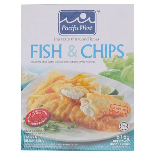 Pacific West Fish+chips 500g