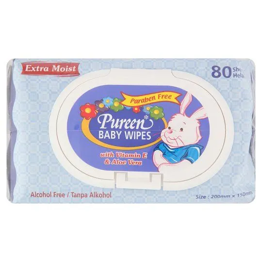 Pureen Baby Wipes 2 x 30's