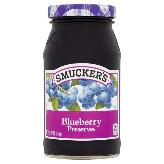 Smuckers Regular Jam Blueberry 340g