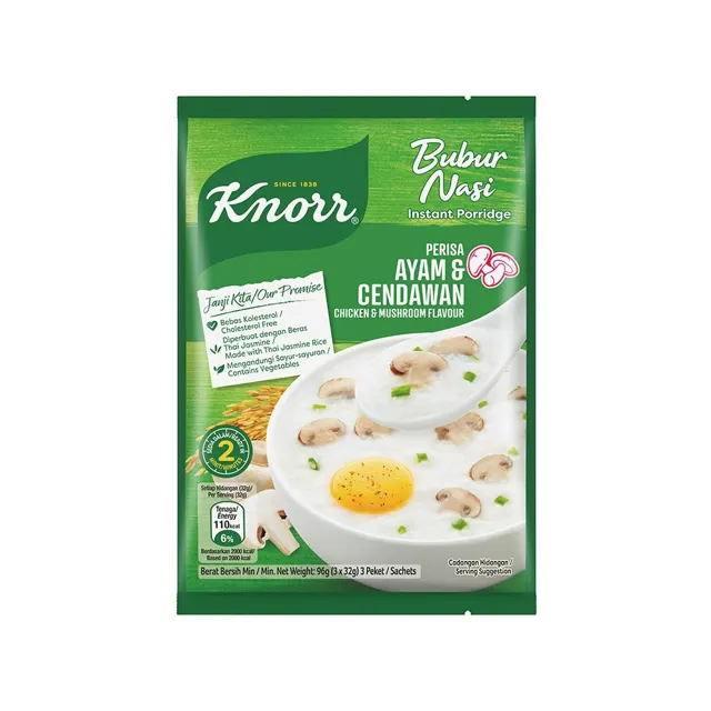 Knorr Sachet Porridge Chic+mush 3×32g