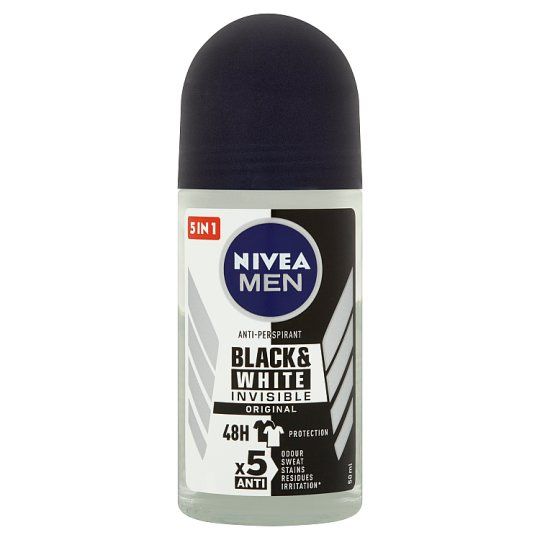 Nivea (m) Deo Ro Blck+wht 50ml