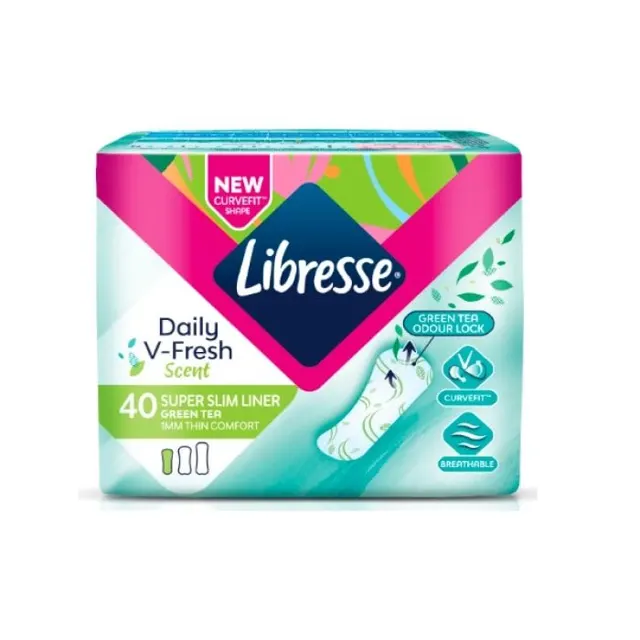 Libresse G/tea Spr Slm P/liner 40