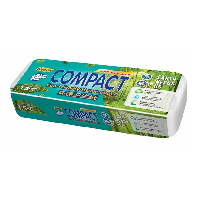 Cutie Compact Bath Tissue 3ply 10r