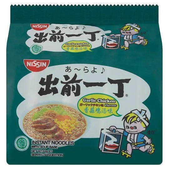 Nissin Instant Ndl Garlic Chicken 5×82g