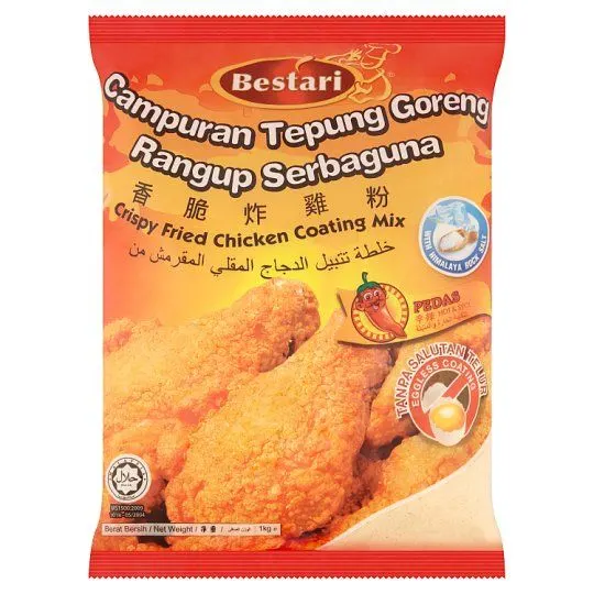 Bestari Fried Chic Coating Hot Spicy 1kg