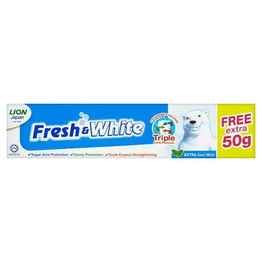 Fresh+white Tp Ex Cool Mint 225g FOC 50g