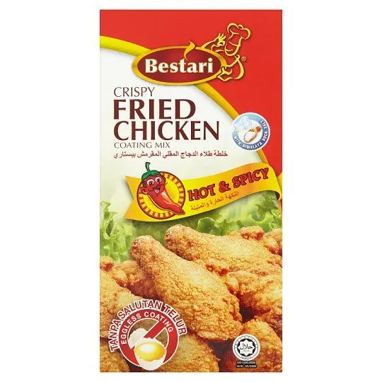 Bestari Fried Chic C/ting Hot+spicy 150g