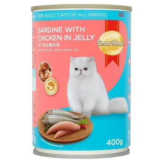 Smartheart Adult Cat Chicken + Sardine 400g