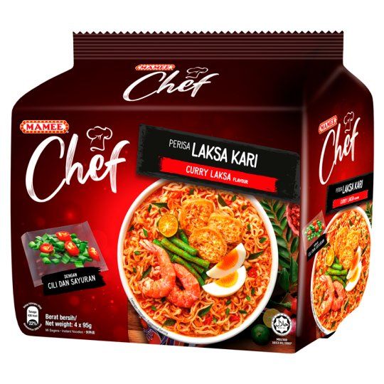 Mamee Chef Curry Laksa 4×89g