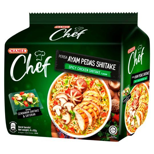 Mamee Chef Spicy Chic Wth Shitake 4×78g