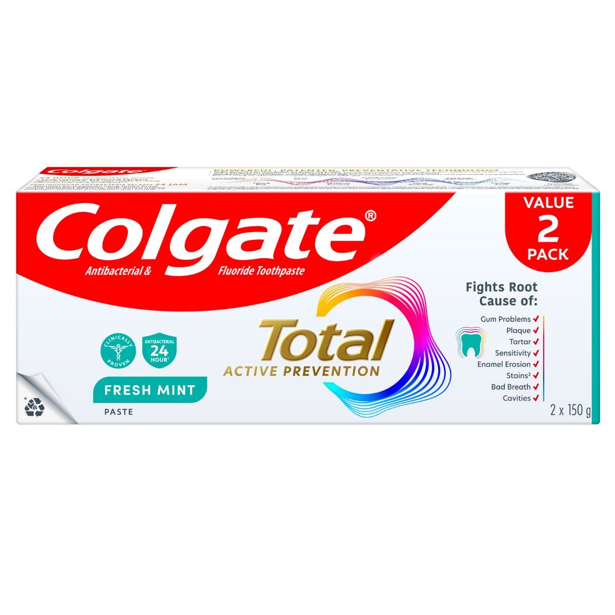 Colgate Tp Total Clean Mint 150gx2