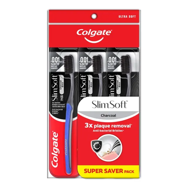 Colgate Tb Slimsoft Charcoal 3S