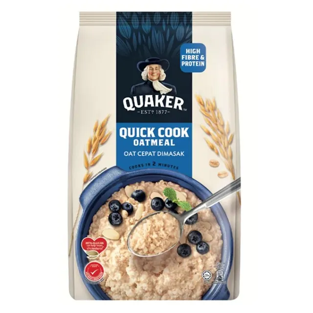 Quaker Quick Cook Oatmeal 1kg Foil