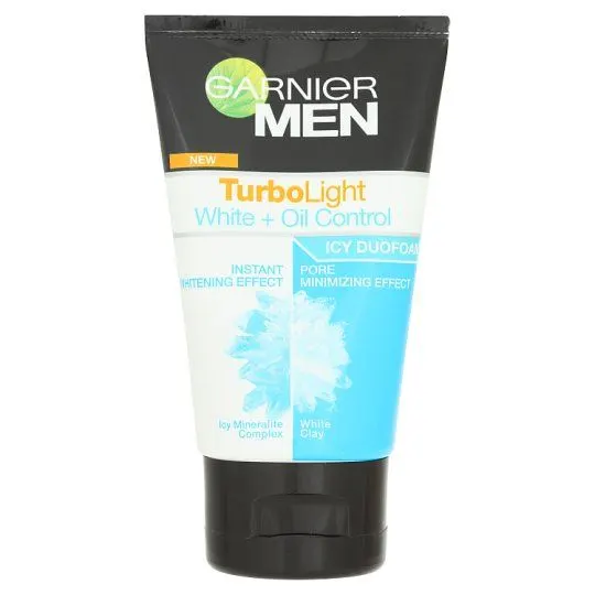 Garnier Men Turbo Light White + Oil Control Icy Duo Foam 100ml