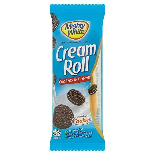 Mighty White Cream Roll Assorted 50g