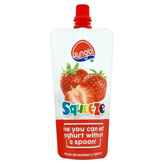 Sunglo Squeeze Strawberry Yog 120g