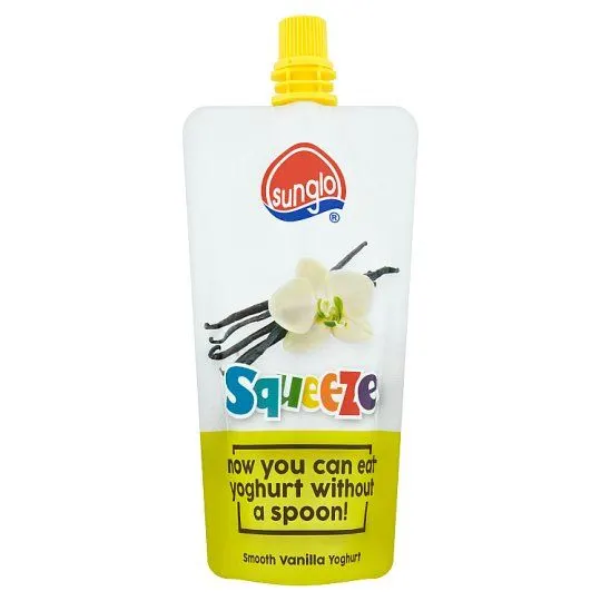 Sunglo Squeeze Vanilla Yogurt 120g