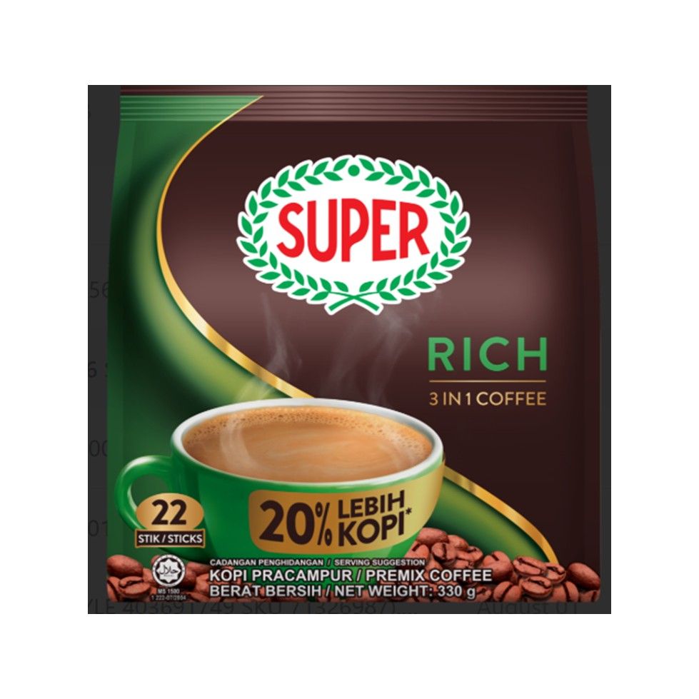 Super Coffee 3in1 22×15g Regular