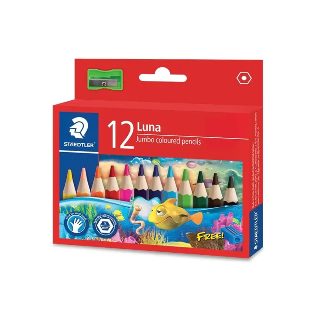 Std Luna Jumbo Coloured Pencils 12S