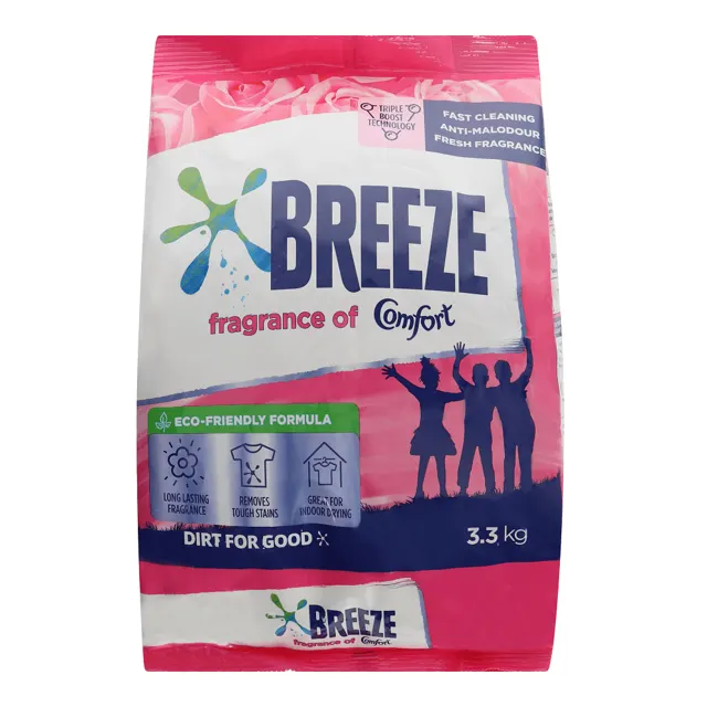 Breeze Deterg Pwd, 3.3kg, Frg Comft