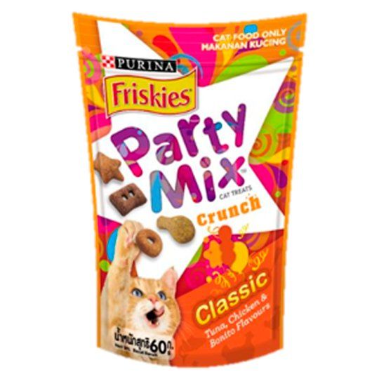 Friskies Party Mixed Grill Crunch Cat Treats 60g