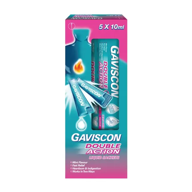 Gaviscon Double Action Liq Sachet 10mlx5