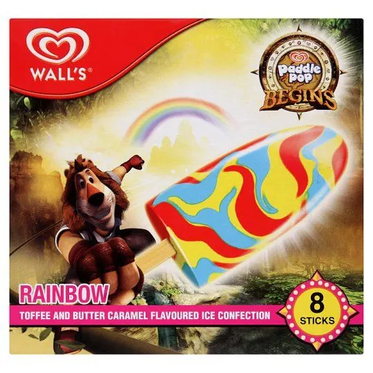 Walls Paddle Pop Rainbow 8×53ml