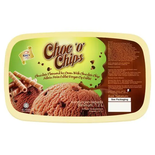 Kings Regular Choc O Chip I/crm 1.2L