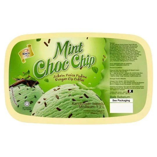 Kings Regular Choc Mint Chip I/crm 1.2L