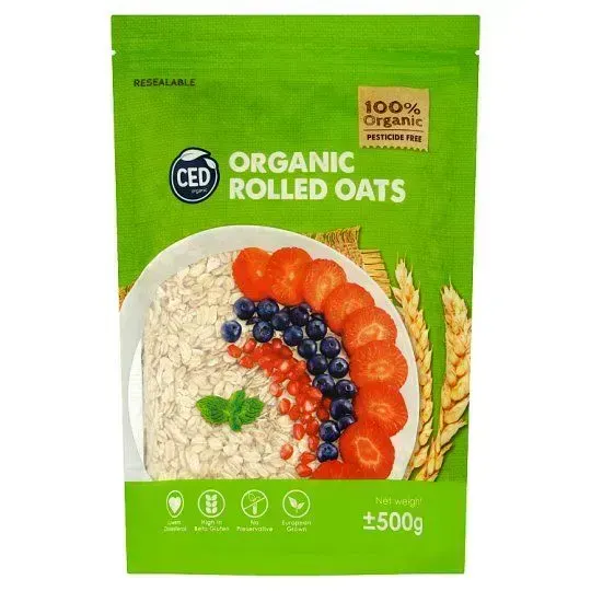 Ced Organic Rolled Oats 450g