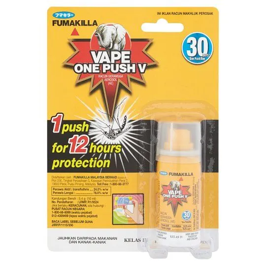 Fumakilla Vape One Push 30 Days 10ml