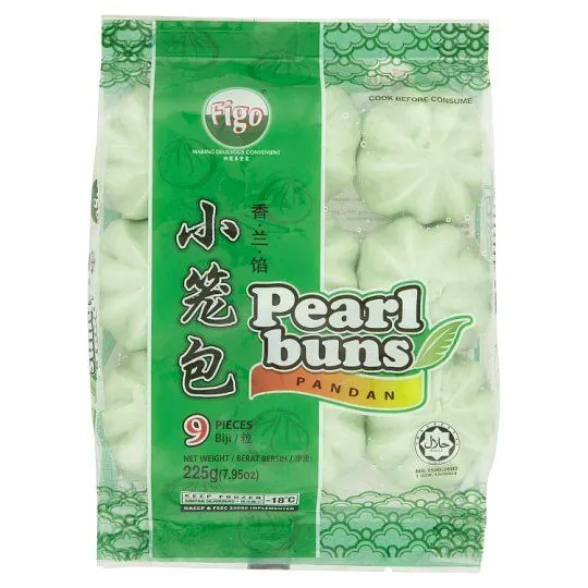 Figo Pearl Bun Pandan 225g