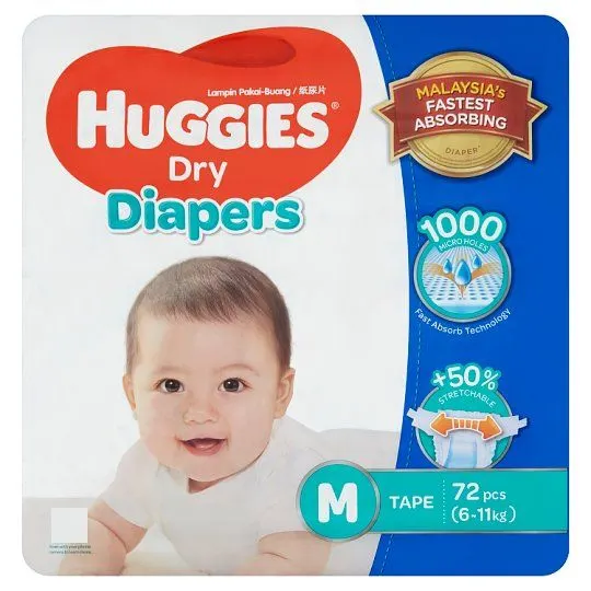 Huggies Drytape Sjp M 60S