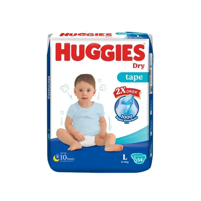 Huggies Dry Diapers Tape L 9-14kg 60pcs