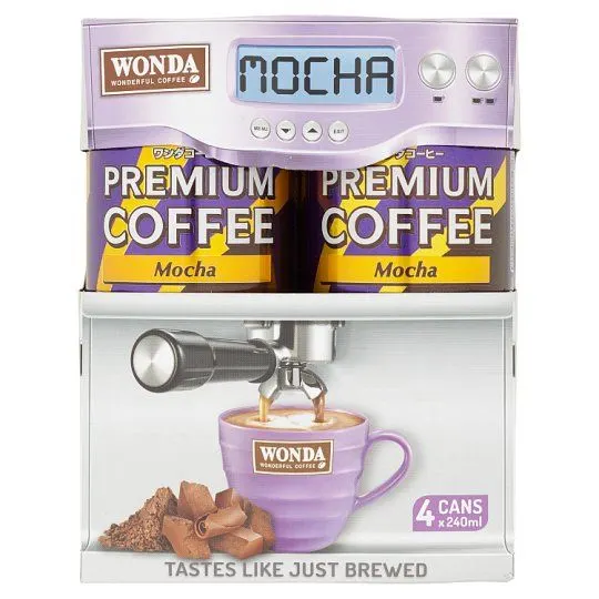 Wonda Coffee Mocha 4×240ml