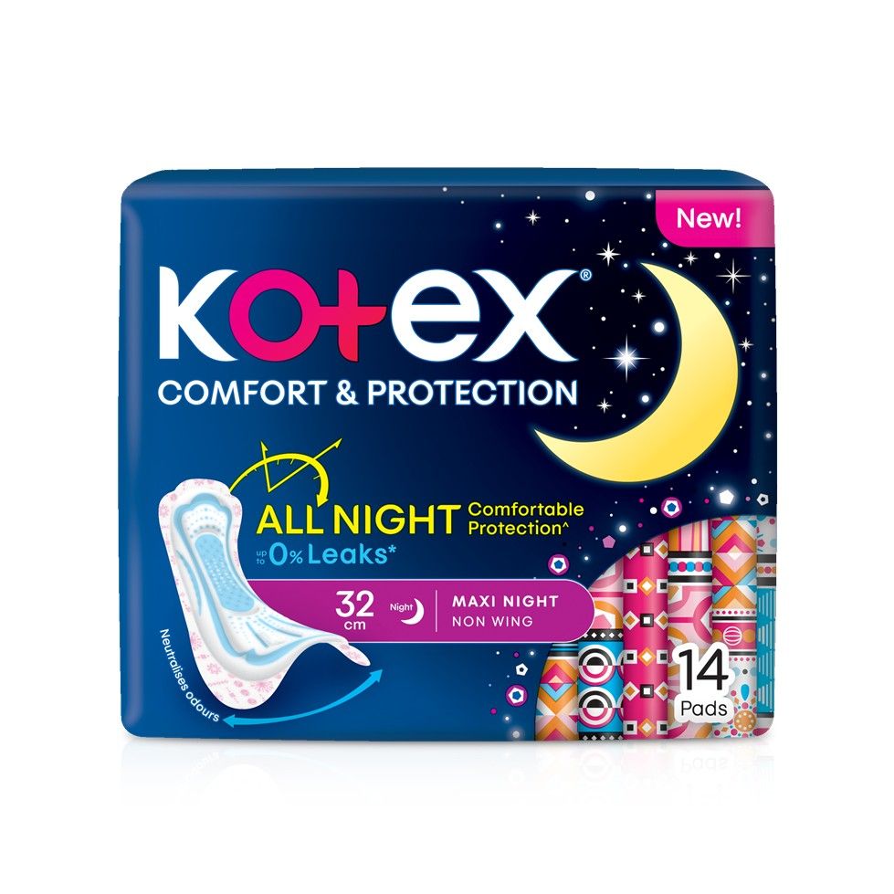 Kotex Cmfrt+prtcn Maxi Ngt N/wg 32cm 14s